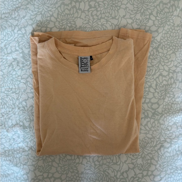 Buddy Basics Light Peach Short Sleeve Tee - Picture 2 of 3